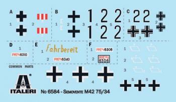 Italeri 6584 Semovente M42 da 75/34