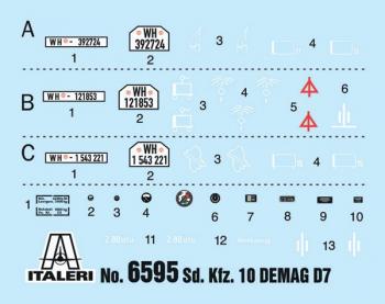Italeri 6595 Sd.Kfz.10 Demag D7 + Crew