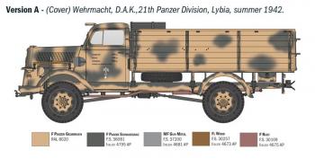 Italeri 6760 Kfz.305 Opel Blitz Typ A 4x4