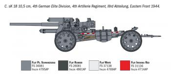 Italeri 7082 Howitzer Field Gun