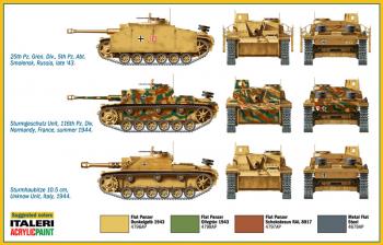 Italeri 7522 Sturmgeschutz III x 2