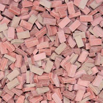 Juweela 21253 Bricks, Brick-Red Mix x 3000