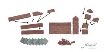 Juweela 23391 Brick Wall + Extras x 2