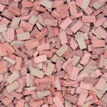 Juweela 27042 Bricks, Brick-Red Mix x 10000