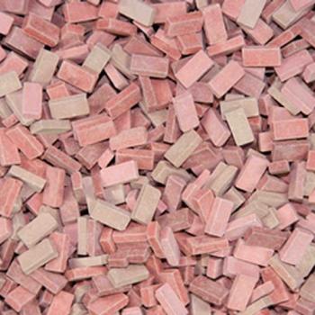 Juweela 28034 Bricks, Brick-Red Mix x 12000