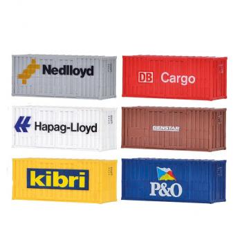 Kibri 10924 20' Containers x 6