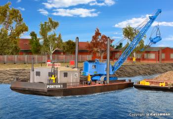 Kibri 39156 Working Pontoon with Excavator