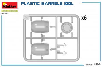 MiniArt 24004 Pastic Barrels 100L x 6