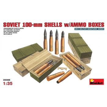 MiniArt 35088 Soviet 100-mm Shells with Ammo Boxes