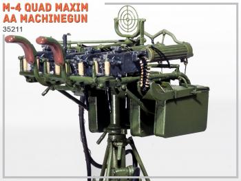 MiniArt 35211 M-4 QUAD Maxim AA Machinegun