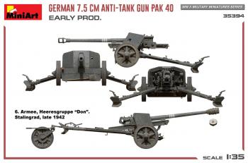 MiniArt 35394 German 75mm Gun PAK 40