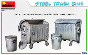 MiniArt 35636 Steel Trash Bins