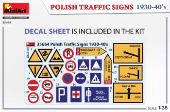 MiniArt 35664 Polish Traffic Signs 1930-40s