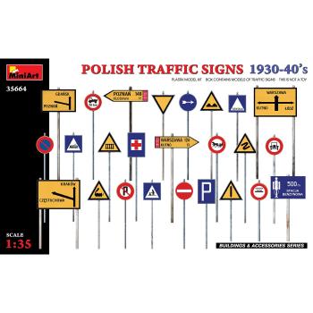 MiniArt 35664 Polish Traffic Signs 1930-40s