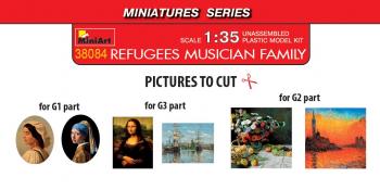 MiniArt 38084 Refugees Musician Family