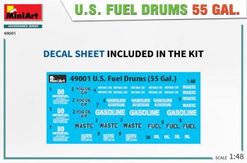 MiniArt 49001 US Fuel Drums 55 Gal