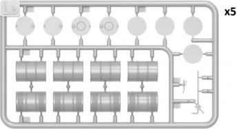 MiniArt 49001 US Fuel Drums 55 Gal