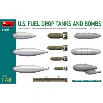 MiniArt 49015 US Fuel Drop Tanks and Bombs