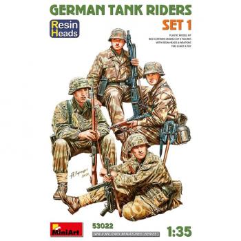 MiniArt 53022 German Tank Riders 1 - Resin Heads