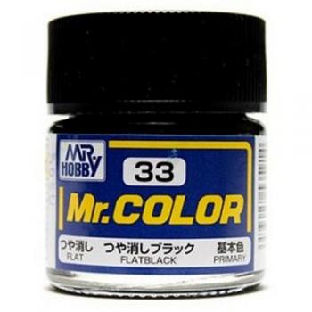 Mr. Hobby C-033 Mr. Color - Flat Black