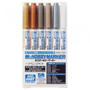 Mr. Hobby CMS-01 Mr. Hobby Marker Metallic Set