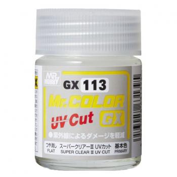 Mr. Hobby GX-113 Super Clear III UV Cut - Flat