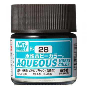 Mr. Hobby H-028 Aqueous - Metal Black