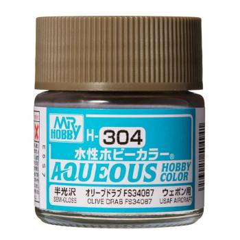 Mr. Hobby H-304 Aqueous - Olive Drab FS 34067