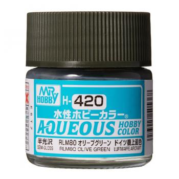 Mr. Hobby H-420 Aqueous - RLM80 Olive Green