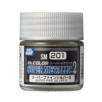 Mr. Hobby SM-201 Super Metallic 2 - Silver 2