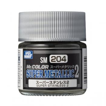 Mr. Hobby SM-204 Super Metallic 2 - Stainless 2