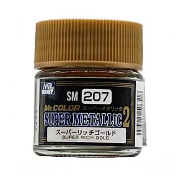 Mr. Hobby SM-207 Super Metallic 2 - Rich Gold 2