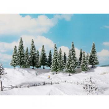 Noch 24681 Snowy Fir Trees x 16