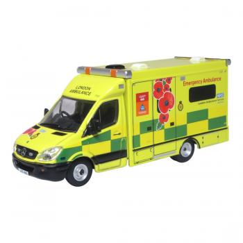Oxford Diecast 76MA007 Mercedes Ambulance London