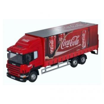 Oxford Diecast 76S94004CC Scania 94D Curtainside Coca Cola