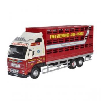 Oxford Diecast 76VOL01LS Volvo FH Livestock Lorry