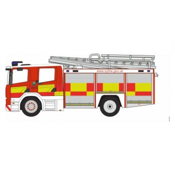 Oxford Diecast 76SFE013 Scania CP31 Pump Ladder