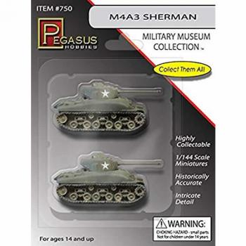 Pegasus Hobbies 750 M4A3 Sherman Tank x 2