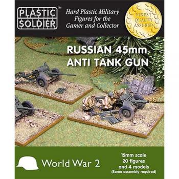 Plastic Soldier WW2G15001 Russian 45mm Anti Tank Gun