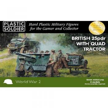 Plastic Soldier WW2G15005 25 PDR Gun with Tractor