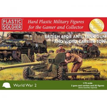 Plastic Soldier Company WW2G20004 British 6PDR Anti-Tank Gun