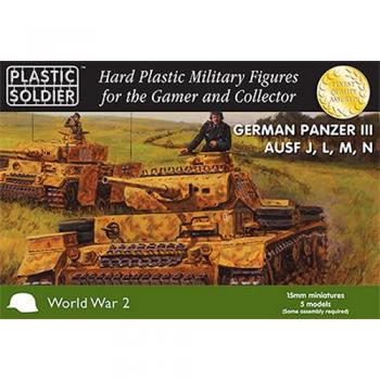 Plastic Soldier WW2V15010 Panzer III Ausf J, L, M, N x 5