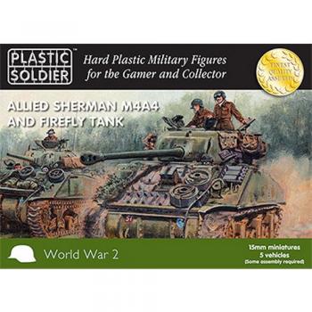 Plastic Soldier Company WW2V15011 Sherman M4A4 / Firefly Tank x 5