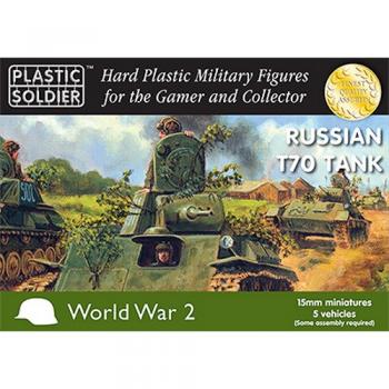 Plastic Soldier WW2V15019 Russian T-70 Tank x 5