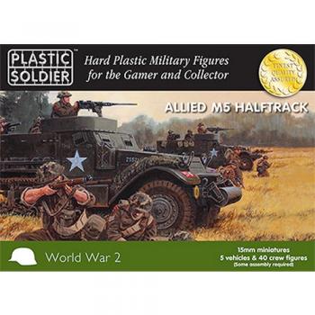 Plastic Soldier Company WW2V15020 Allied M5 Halftrack x 5