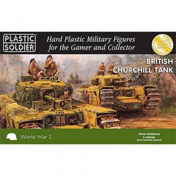 Plastic Soldier WW2V15023 Churchill Tank x 5