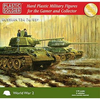 Plastic Soldier Company WW2V20001 T-34 76/85 Tank x 3