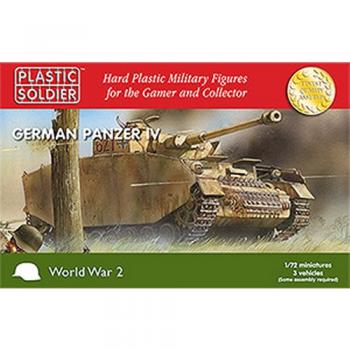 Plastic Soldier WW2V20002 Panzer IV Tank x 3