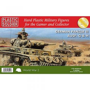 Plastic Soldier Company WW2V20010 Panzer III G H Tank x 3