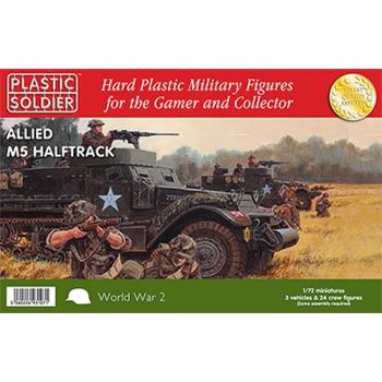 Plastic Soldier WW2V20013 M5 Halftrack x 3